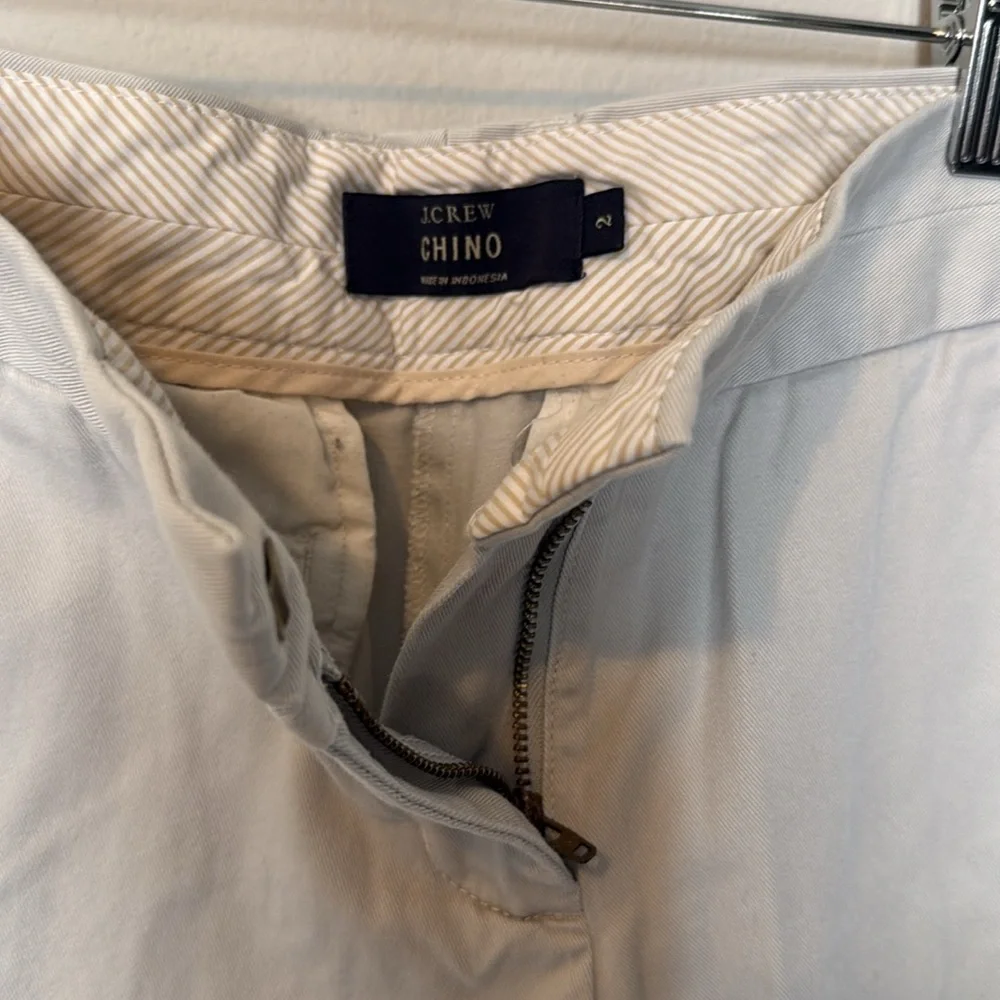 J.Crew Chino Tan Shorts Womens Size 2 100% Cotton Preppy Professional Classic - Picture 3 of 11